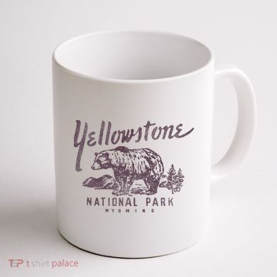 Yellowstone National Park Bear Coffee Mug back