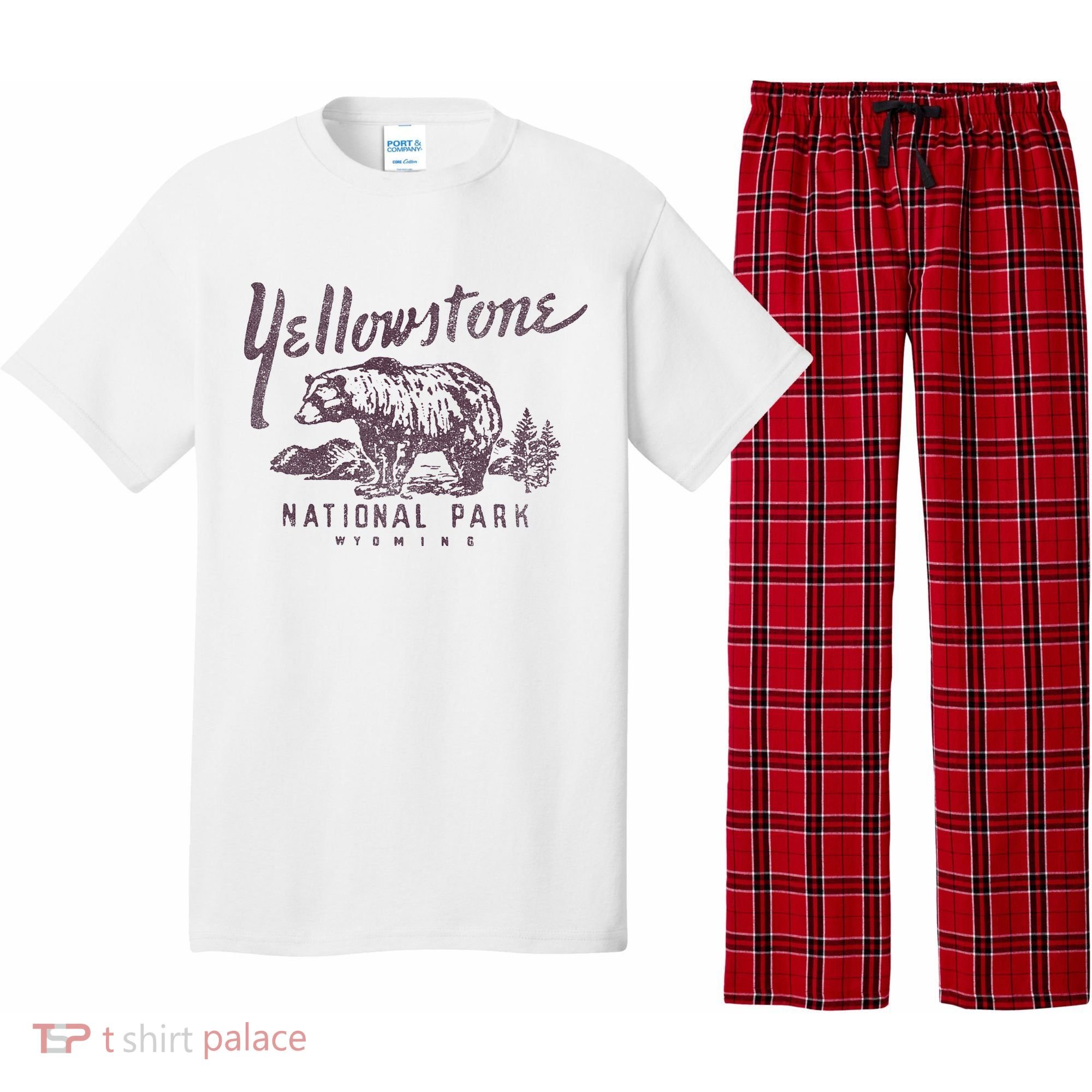 Yellowstone National Park Bear Pajama Set