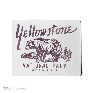 Yellowstone National Park Bear Mousepad