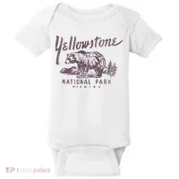 Yellowstone National Park Bear Baby Bodysuit thumb 0