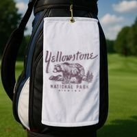 Yellowstone National Park Bear Golf Towel thumb 2