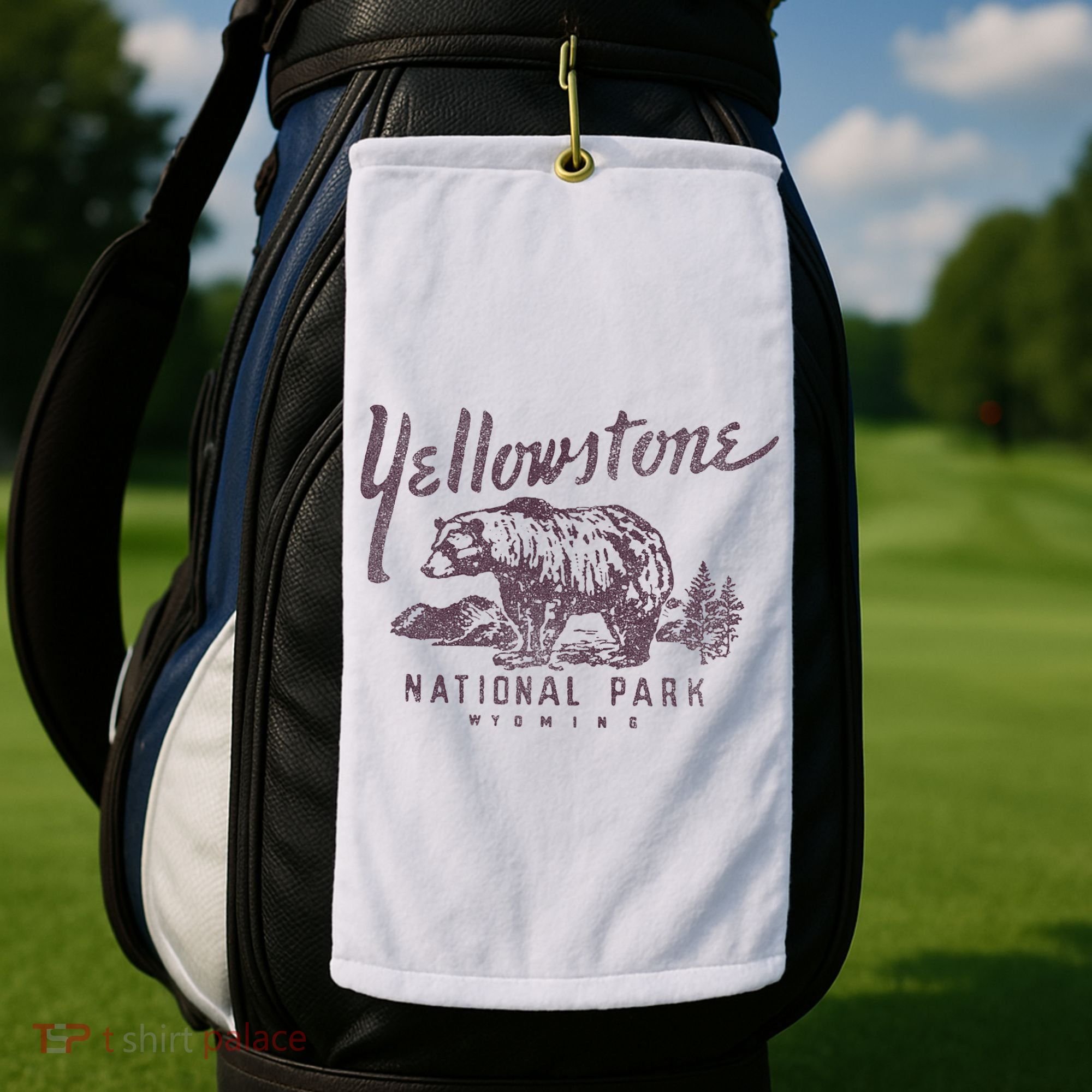Yellowstone National Park Bear Golf Towel