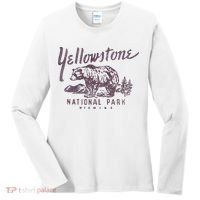 Yellowstone National Park Bear Women's Long Sleeve Shirt thumb 0