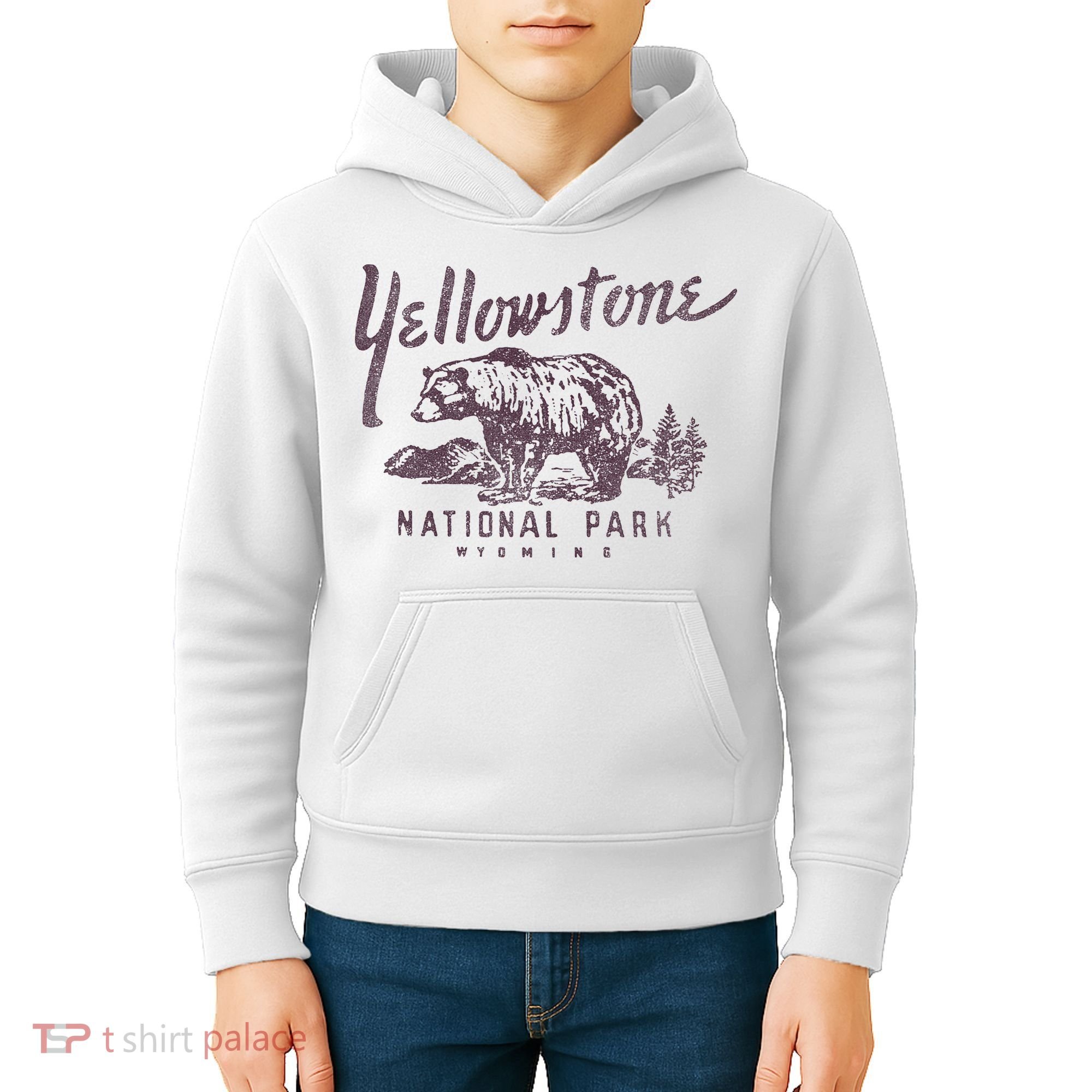 Yellowstone National Park Bear Kids Hoodie
