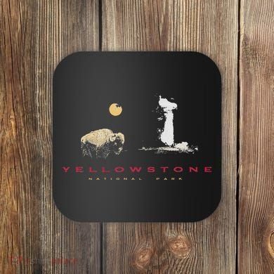 Yellowstone National Park Vintage Coaster