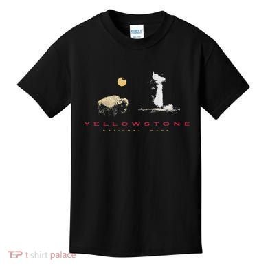 Yellowstone National Park Vintage Kids T-Shirt