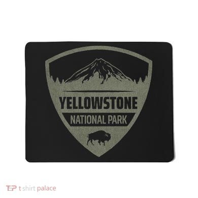 Yellowstone National Park Merchandise Yellowstone Souvenir Mousepad