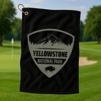 Yellowstone National Park Merchandise Yellowstone Souvenir Golf Towel thumb 1