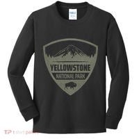 Yellowstone National Park Merchandise Yellowstone Souvenir Kids Long Sleeve Shirt thumb 0