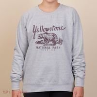 Yellowstone National Park Bear Graphic Women's Sweatshirt thumb 0