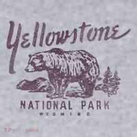 Yellowstone National Park Bear Graphic Women's Sweatshirt thumb 2