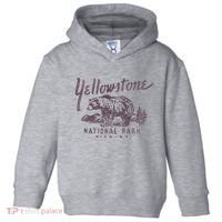 Yellowstone National Park Bear Graphic Toddler Hoodie thumb 0