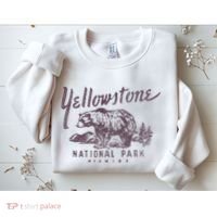 Yellowstone National Park Bear Graphic Sweatshirt thumb 2