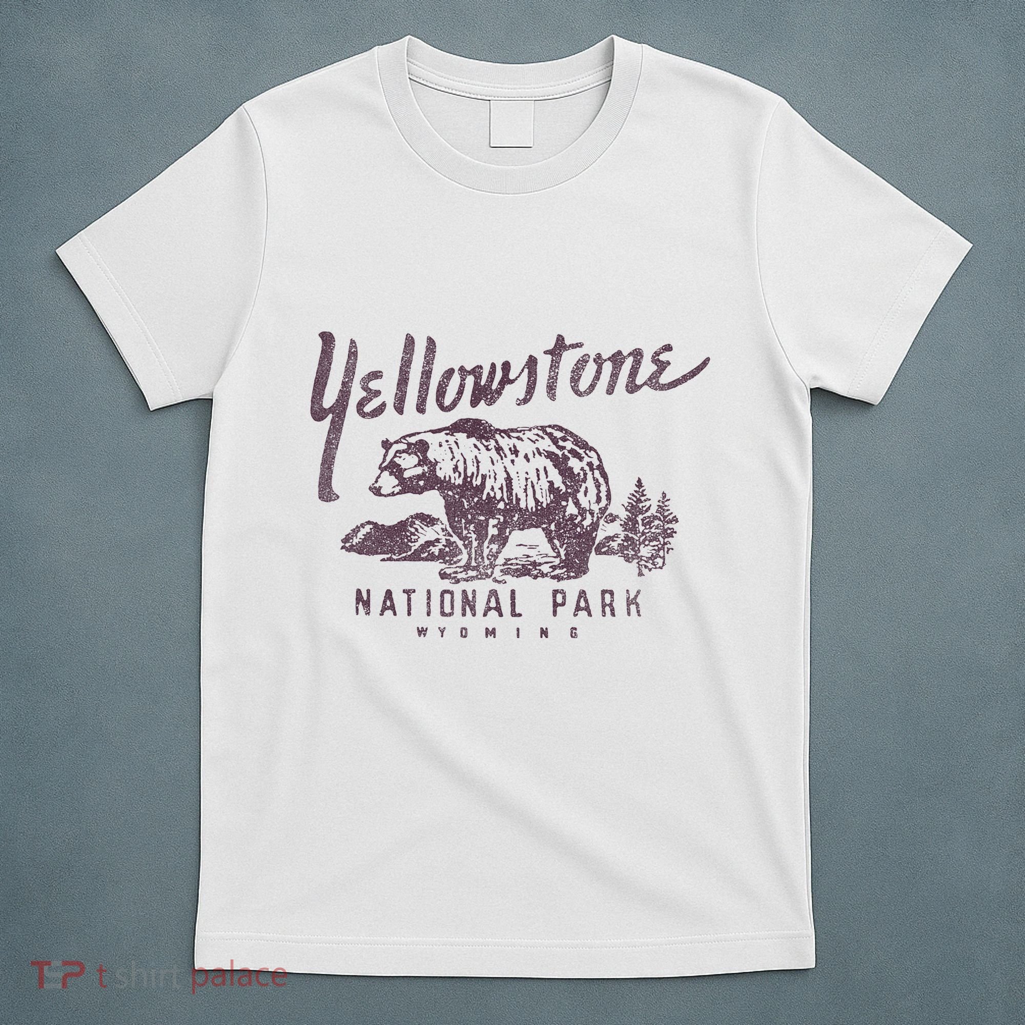 Yellowstone National Park Bear Graphic T-Shirt