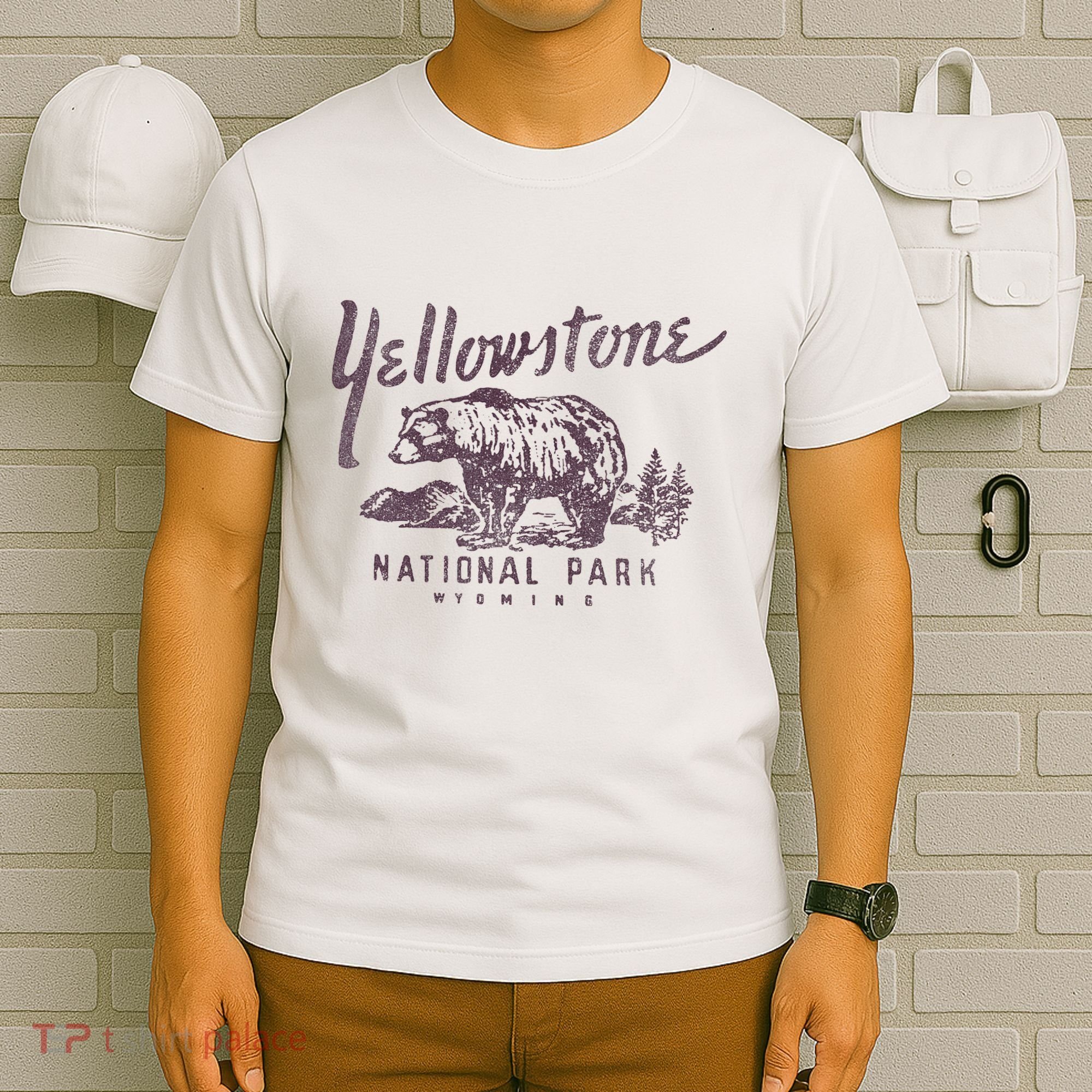 Yellowstone National Park Bear Graphic T-Shirt