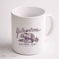 Yellowstone National Park Bear Graphic Coffee Mug thumb 1