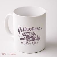 Yellowstone National Park Bear Graphic Coffee Mug thumb 0