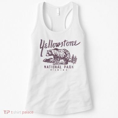 Yellowstone National Park Bear Graphic Women's Tank Top