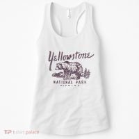 Yellowstone National Park Bear Graphic Women's Tank Top thumb 0