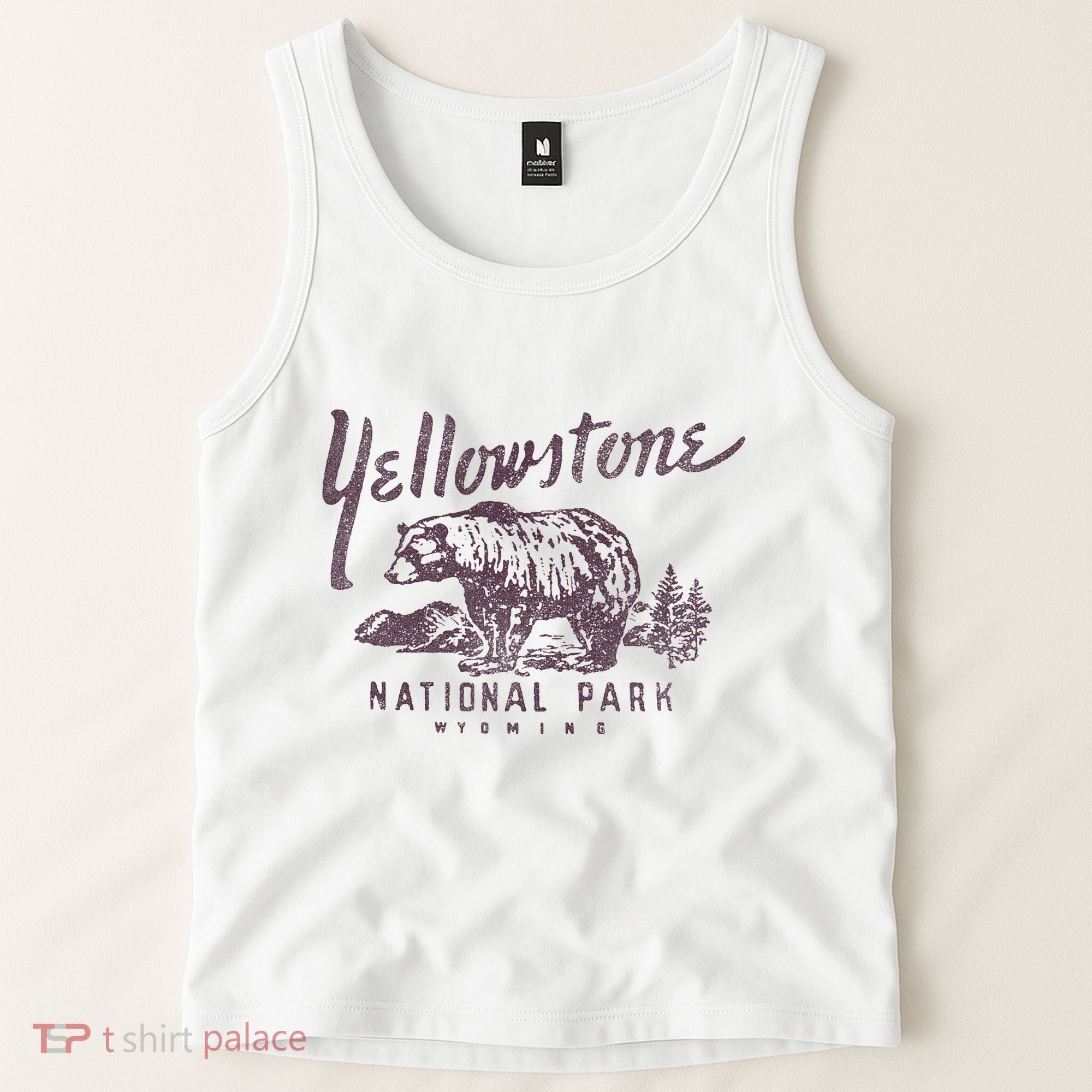 Yellowstone National Park Bear Graphic Tank Top