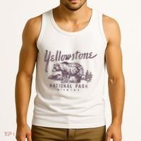 Yellowstone National Park Bear Graphic Tank Top thumb 3