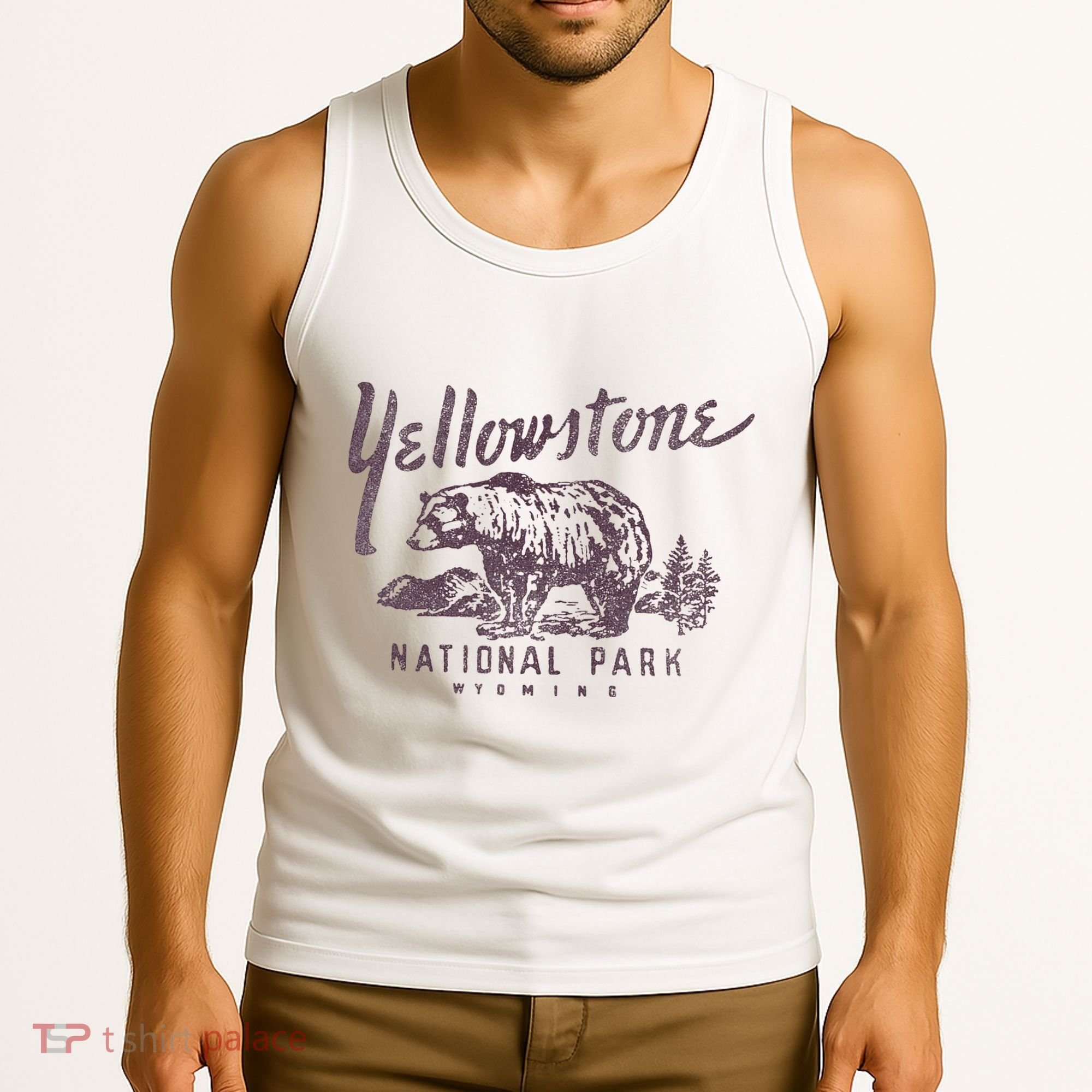 Yellowstone National Park Bear Graphic Tank Top