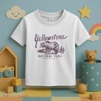 Yellowstone National Park Bear Graphic Toddler T-Shirt thumb 3