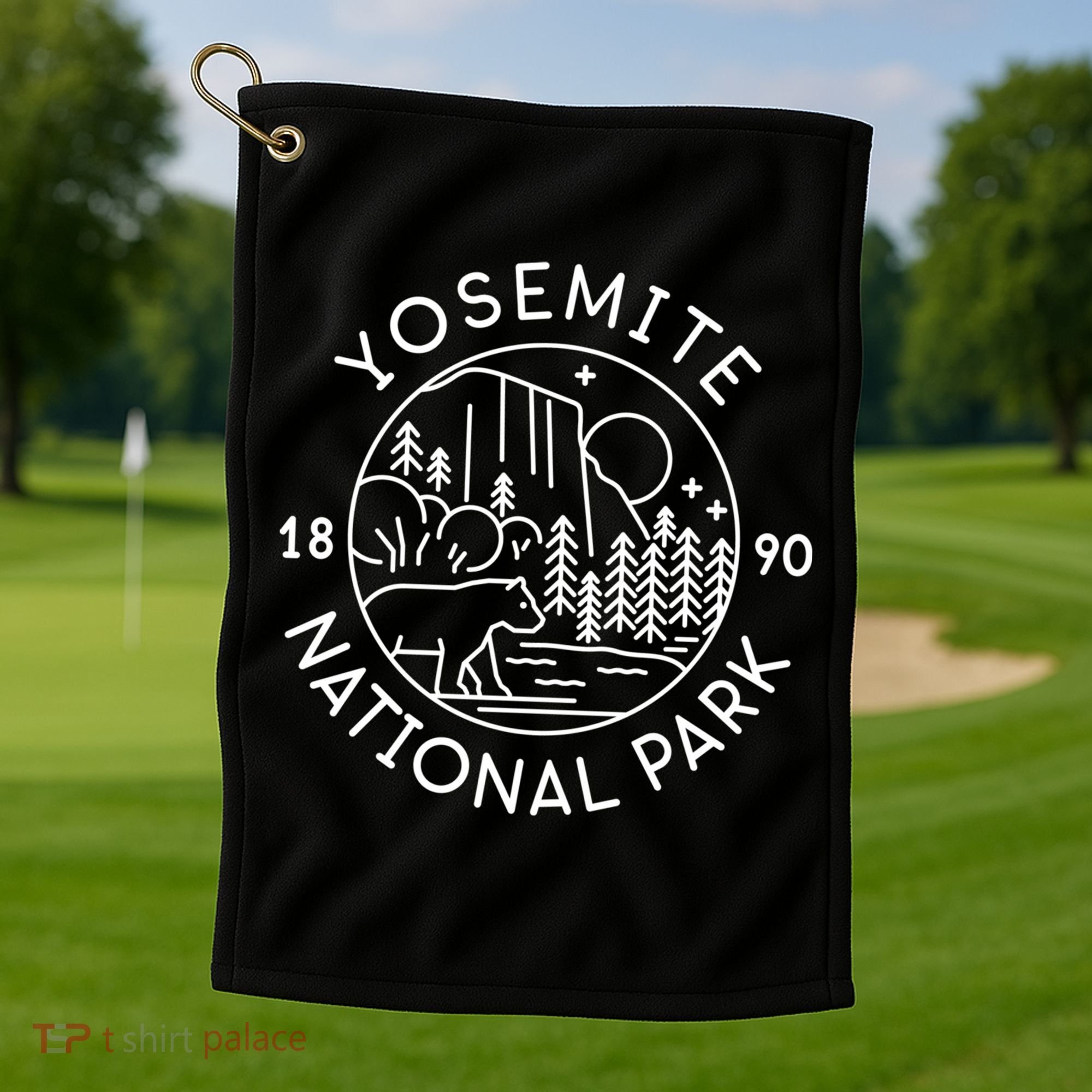 Yosemite National Park 1890 California Cute Gift Golf Towel