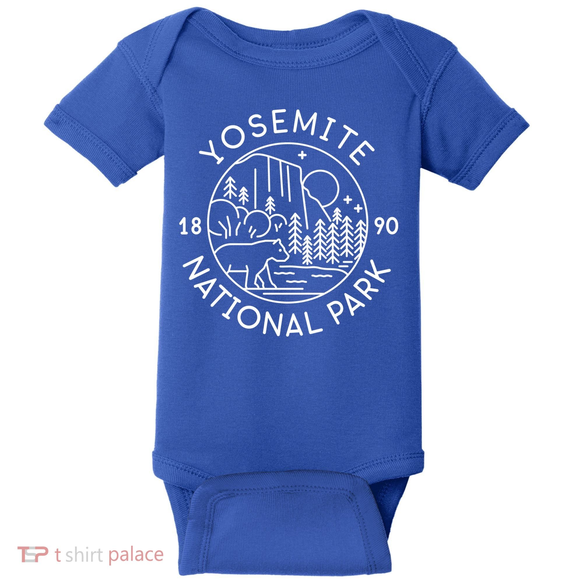 Yosemite National Park 1890 California Cute Gift Baby Bodysuit