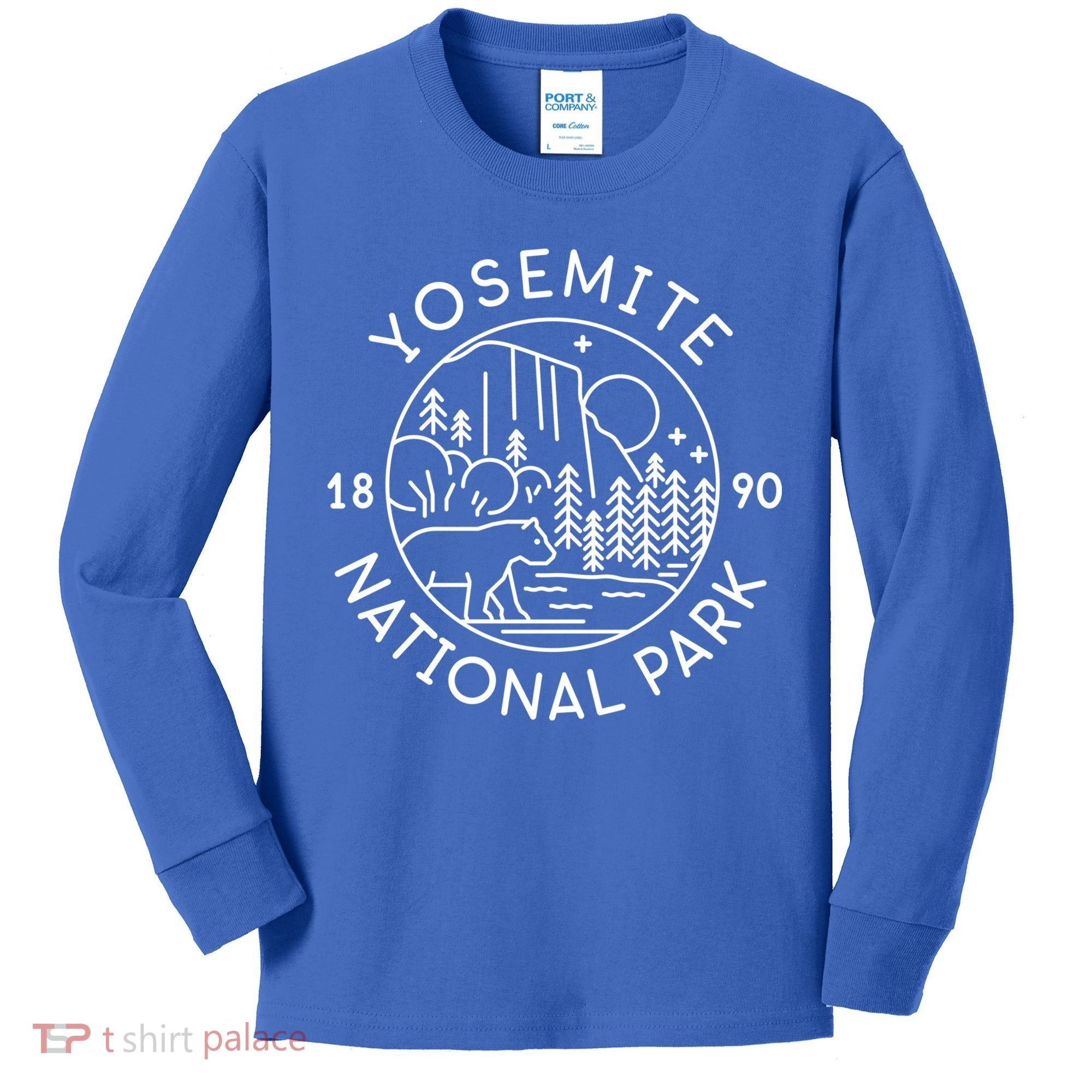 Yosemite National Park 1890 California Cute Gift Kids Long Sleeve Shirt