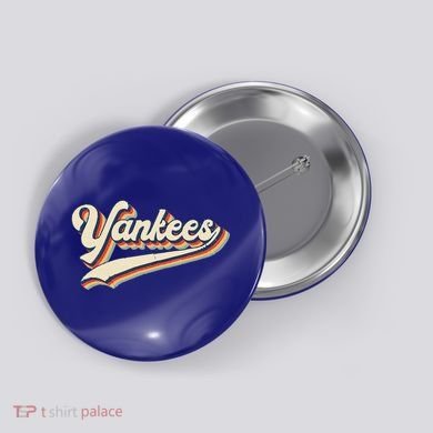 Yankee Name Retro Gift Sports Lover Button