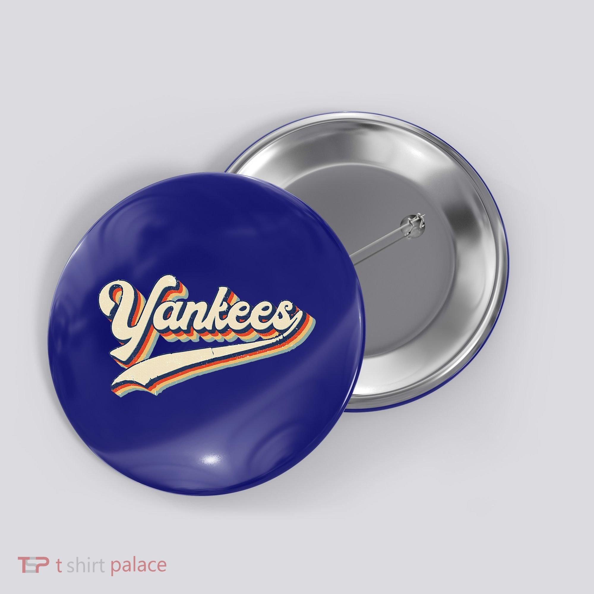 Yankee Name Retro Gift Sports Lover Button