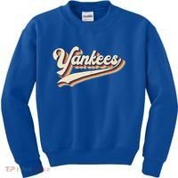 Yankee Name Retro Gift Sports Lover Kids Sweatshirt thumb 0