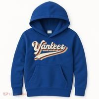 Yankee Name Retro Gift Sports Lover Kids Hoodie thumb 0