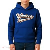 Yankee Name Retro Gift Sports Lover Kids Hoodie thumb 4