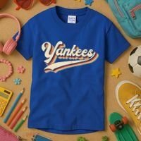 Yankee Name Retro Gift Sports Lover Kids T-Shirt thumb 3