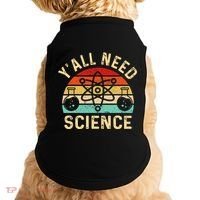 YAll Need Science Retro Teacher Student Funny Nerd Science Doggie Tank thumb 0