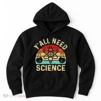 YAll Need Science Retro Teacher Student Funny Nerd Science Hoodie thumb 0