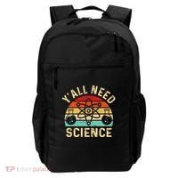 YAll Need Science Retro Teacher Student Funny Nerd Science Backpack thumb 0