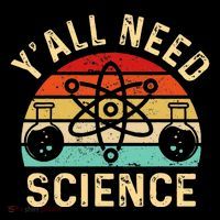 YAll Need Science Retro Teacher Student Funny Nerd Science Coaster thumb 2