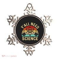 YAll Need Science Retro Teacher Student Funny Nerd Science Ornament thumb 0