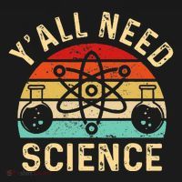 YAll Need Science Retro Teacher Student Funny Nerd Science Women's Long Sleeve Shirt thumb 2
