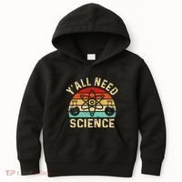YAll Need Science Retro Teacher Student Funny Nerd Science Kids Hoodie thumb 0