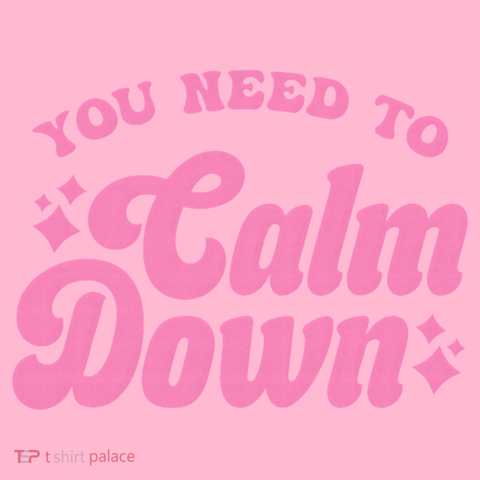 You Need To Calm Down Groovy Retro Cute Funny Coaster