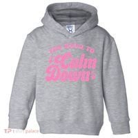 You Need To Calm Down Groovy Retro Cute Funny Toddler Hoodie thumb 0