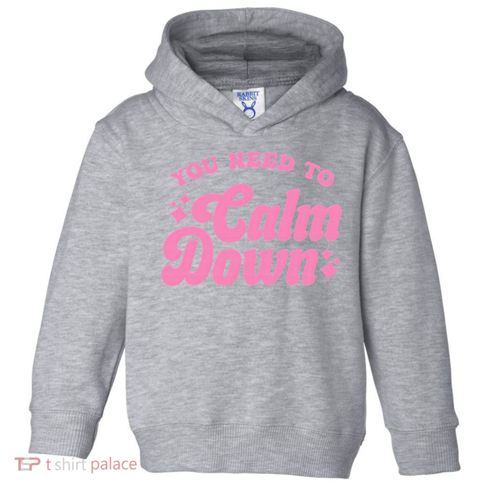 You Need To Calm Down Groovy Retro Cute Funny Toddler Hoodie