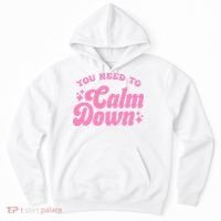 You Need To Calm Down Groovy Retro Cute Funny Hoodie thumb 0