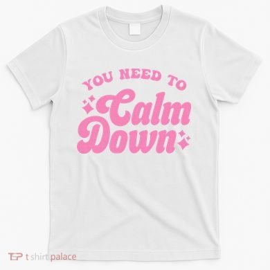 You Need To Calm Down Groovy Retro Cute Funny T-Shirt