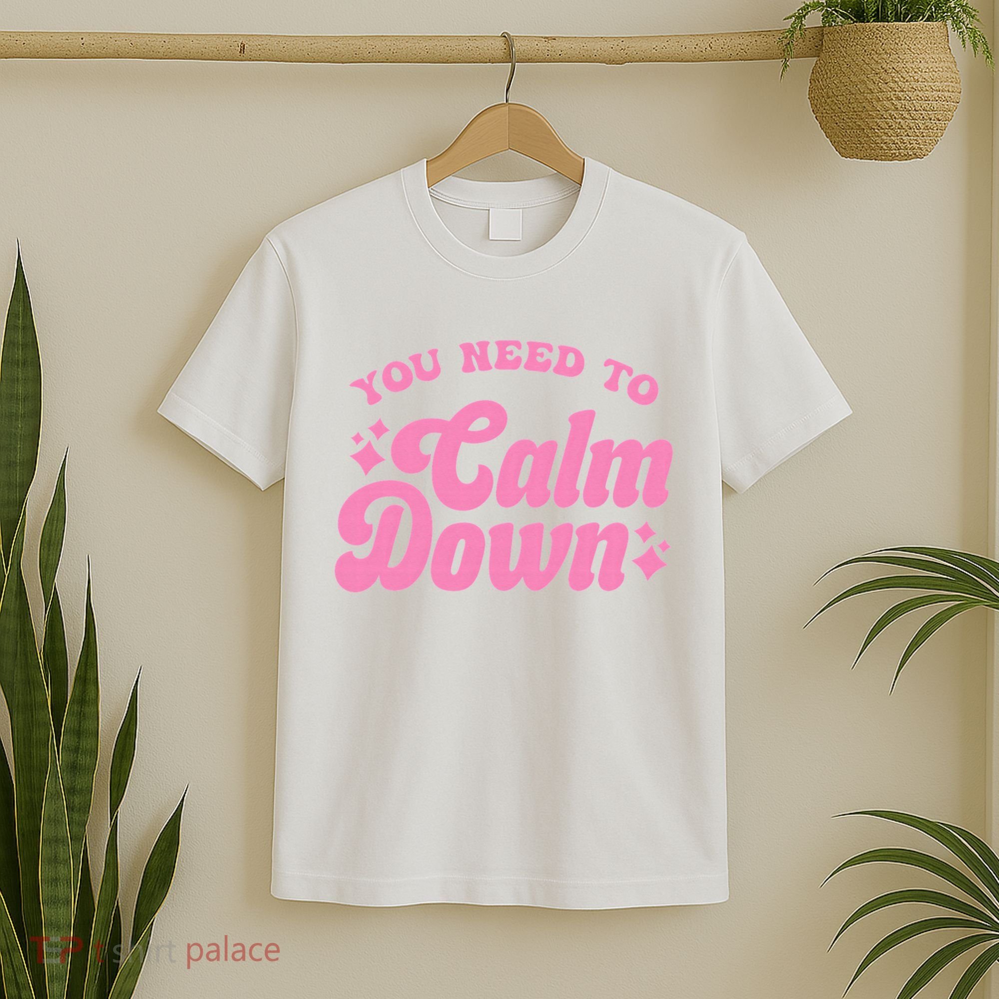 You Need To Calm Down Groovy Retro Cute Funny T-Shirt
