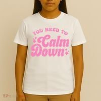 You Need To Calm Down Groovy Retro Cute Funny T-Shirt thumb 4